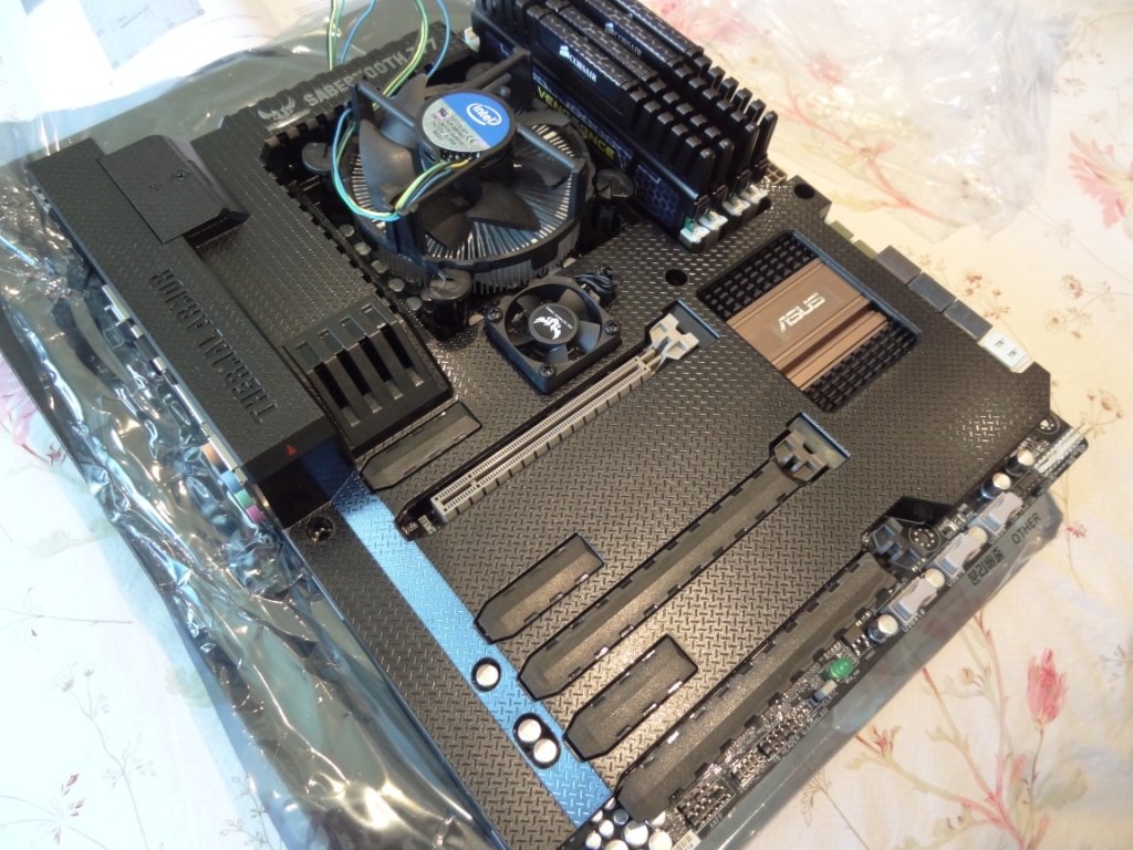 PC Build Dust covers and motherboard ready Totally Dubbed