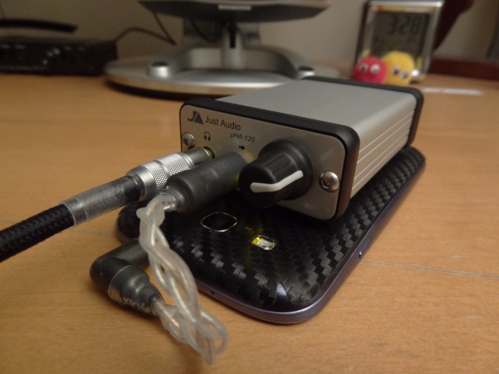 Just Audio µHA-120 - Connected to my SGS3