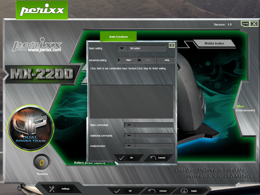 Perixx MX-2200 - Software