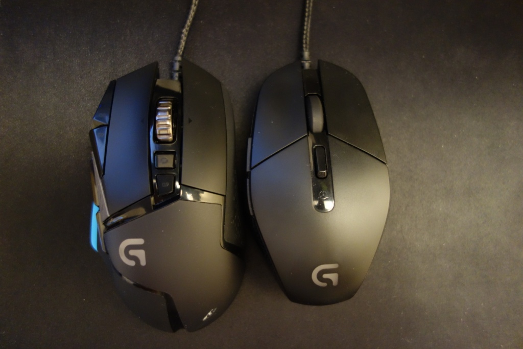 Logitech G502 Mouse - G303 comparison