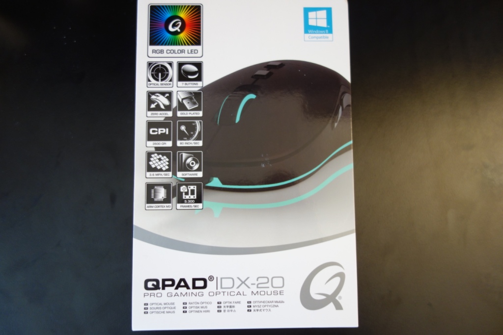 QPAD DX-20 Optical Gaming Mouse Review - Packaging